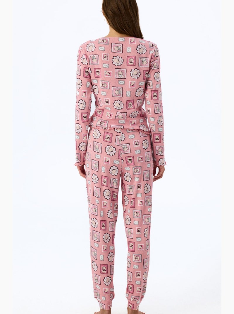 Postcard pointel calça de pijama penti Rosa - Kiabi
