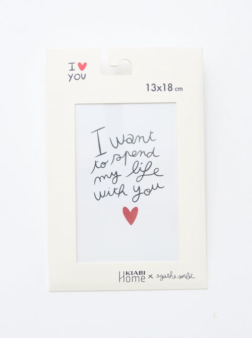 Poster "Agathe Sorlet x Kiabi" - Dia dos Namorados - Kiabi