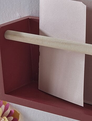 Prateleira biblioteca em madeira