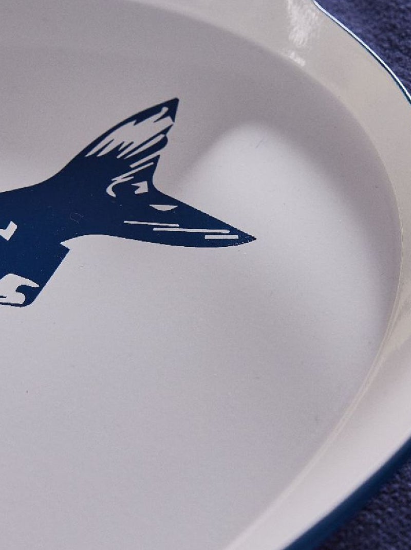 Prato de peixe redondo em metal BRANCO - Kiabi