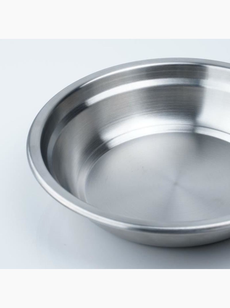 Prato fundo thermobaby em aço inox sem bpa 18 x 23 x 4 cm Cinza - Kiabi