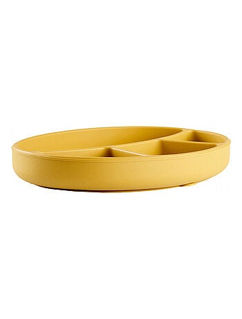 Prato silicone com ventosa e divisórias thermobaby 3 compartimentos