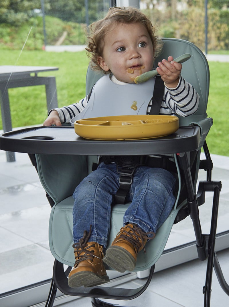 Prato silicone com ventosa e divisórias thermobaby 3 compartimentos Amarelo - Kiabi