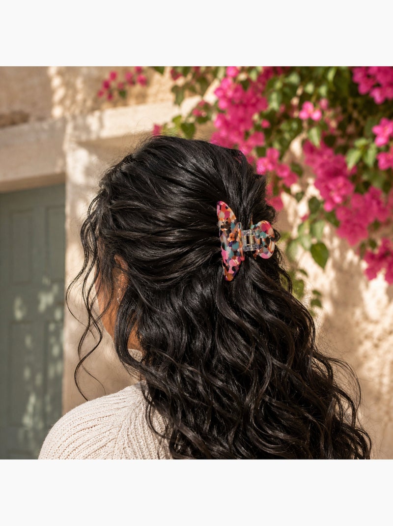 Prendedor caranguejo grande efeito nacarado iridescente Blush - Kiabi