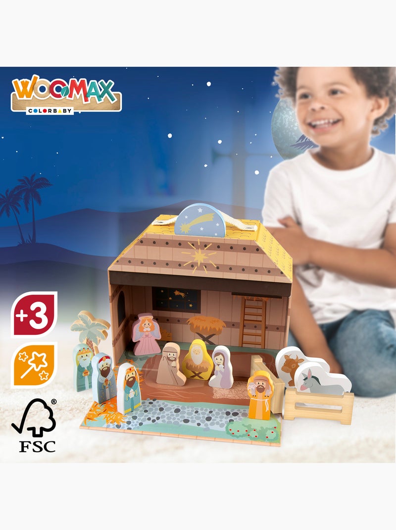 Presépio de madeira, 14 peças WOOMAX N/D - Kiabi