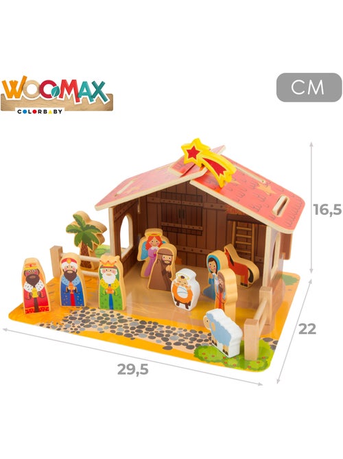 Presépio de madeira 20 peças woomax - Kiabi