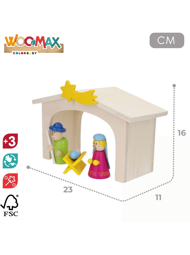 Presépio em madeira 11 peças WOOMAX N/D - Kiabi