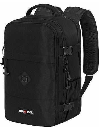 PRO-DG Black Mochila Mercury 2.0 Viagem Cabine Avião 40x20x25cm, Preta