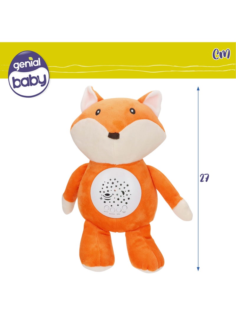 Projetor de estrelas de peluche com luz e som raposa genial baby N/D - Kiabi