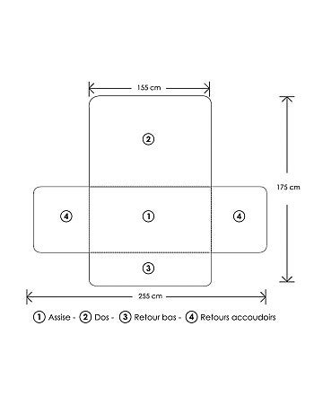 Proteção de sofá de 3 lugares - Kiabi
