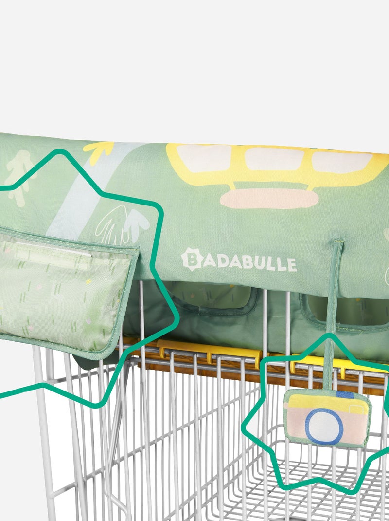 Proteção para assento de carrinho das compras 'Badabulle' VERDE - Kiabi