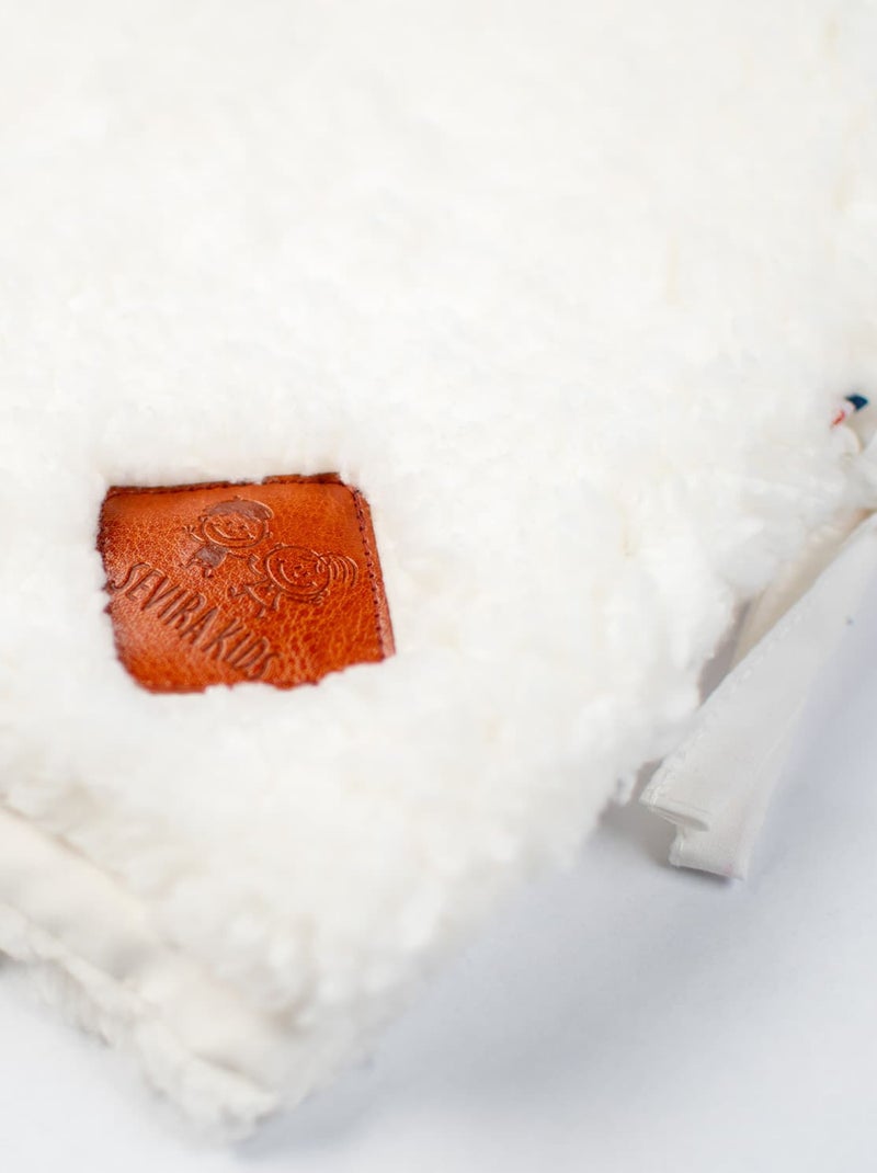 Protector de caderneta de saúde para bebé em sherpa | sevira kids Ecru - Kiabi