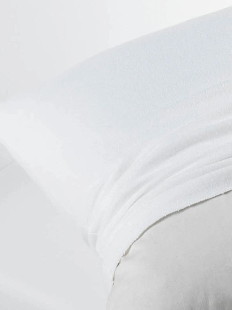 Protetor de almofada em velo 100% algodão Branco - Kiabi