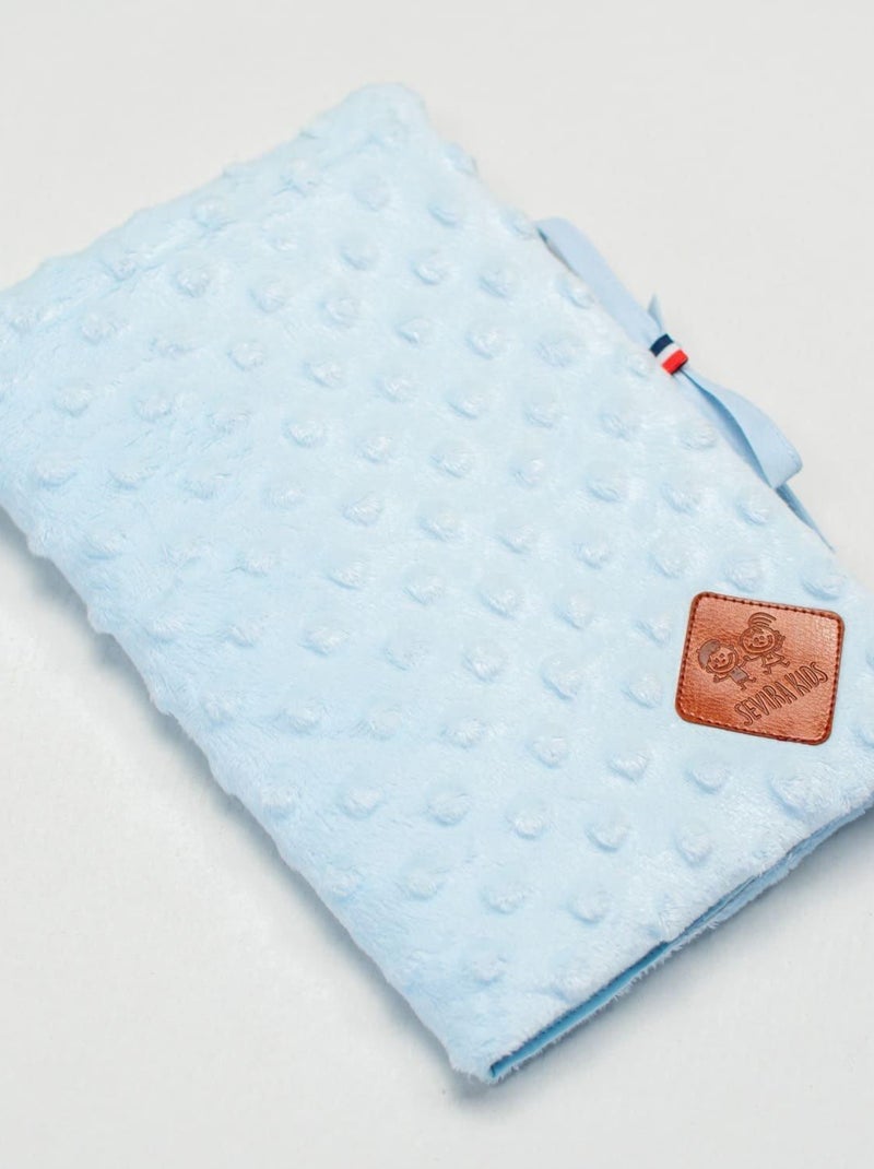 Protetor de caderneta de saúde para bebê em minky | sevira kids Azul - Kiabi