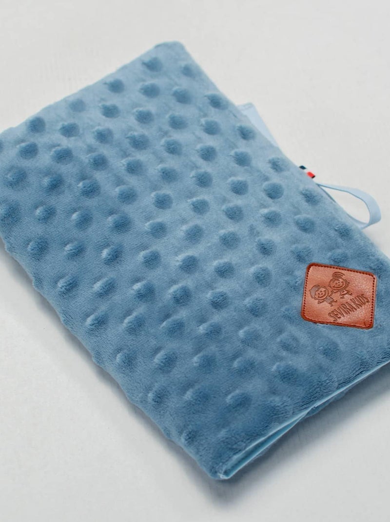 Protetor de caderneta de saúde para bebê em minky | sevira kids Azul escuro - Kiabi