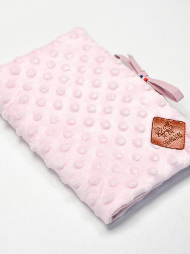 Protetor de caderneta de saúde para bebê em minky | sevira kids Rosa - Kiabi