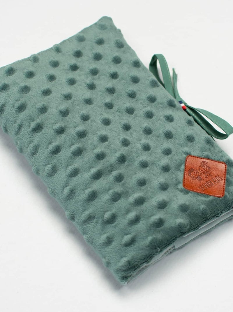 Protetor de caderneta de saúde para bebê em minky | sevira kids Verde esmeralda - Kiabi