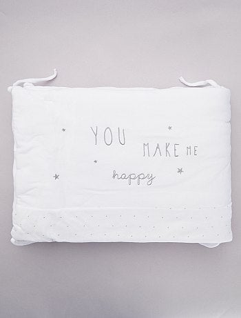 Protetor de cama em veludo 'Coelho' - Kiabi