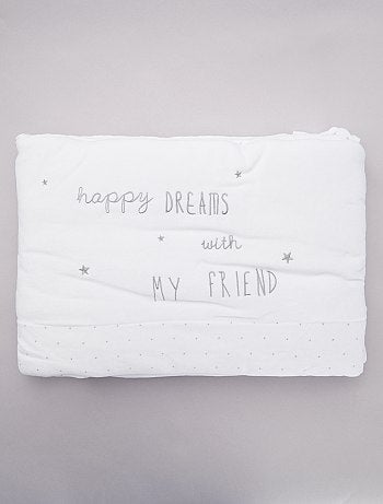 Protetor de cama em veludo 'Coelho' - Kiabi