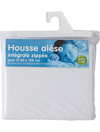 Protetor de colchão para bebê 60 x 120 cm - branco