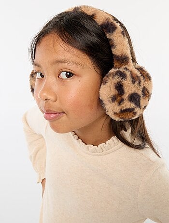 Protetores de orelha com padrão de leopardo