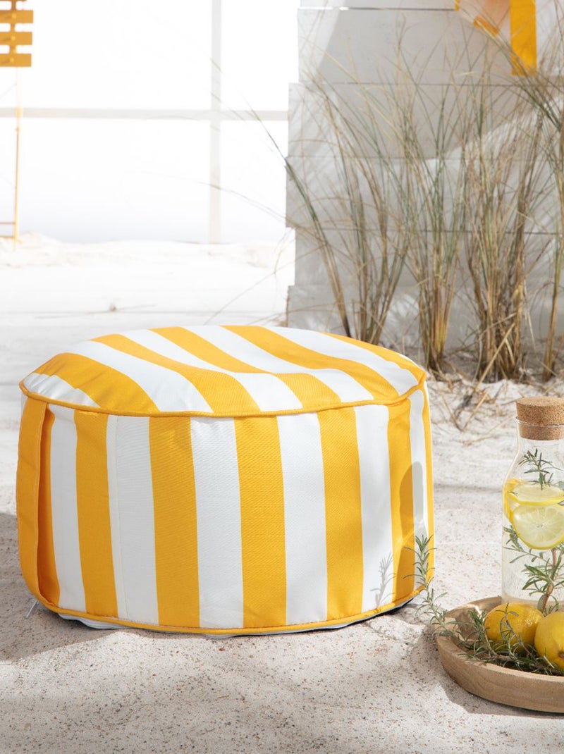 Puf insuflável às riscas AMARELO - Kiabi
