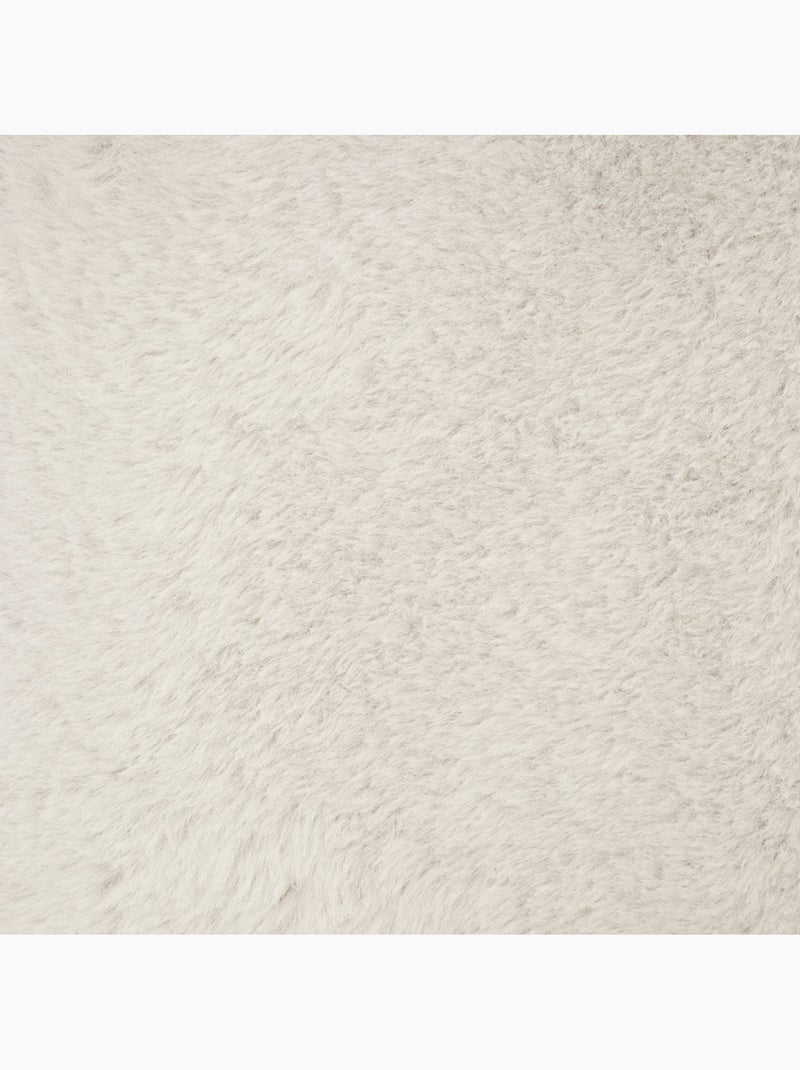 Pufe de pele duplo dobrável Branco - Kiabi