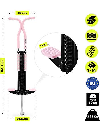 Pula-pula pogo hypermotion para crianças 9-14 anos - cor-de-rosa