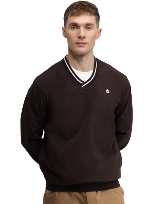 Pullover de golfe corta-vento e com decote em v para homem - Kiabi