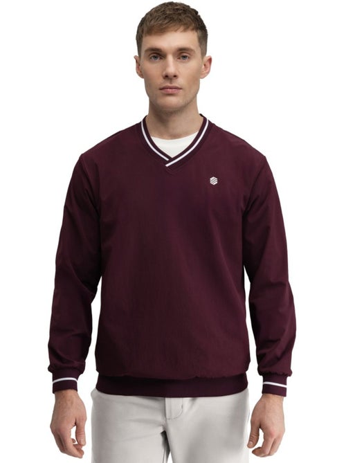 Pullover de golfe corta-vento e com decote em v para homem - Kiabi
