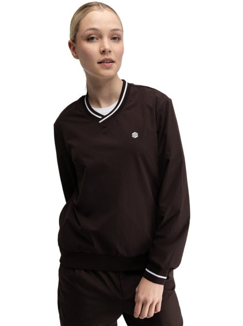 Pullover de golfe corta-vento e com decote em v para mulher - Kiabi