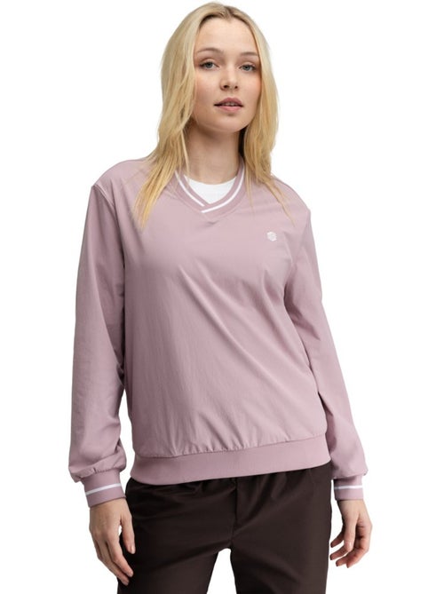 Pullover de golfe corta-vento e com decote em v para mulher - Kiabi