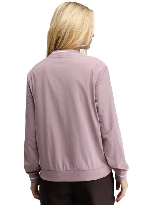 Pullover de golfe corta-vento e com decote em v para mulher - Kiabi