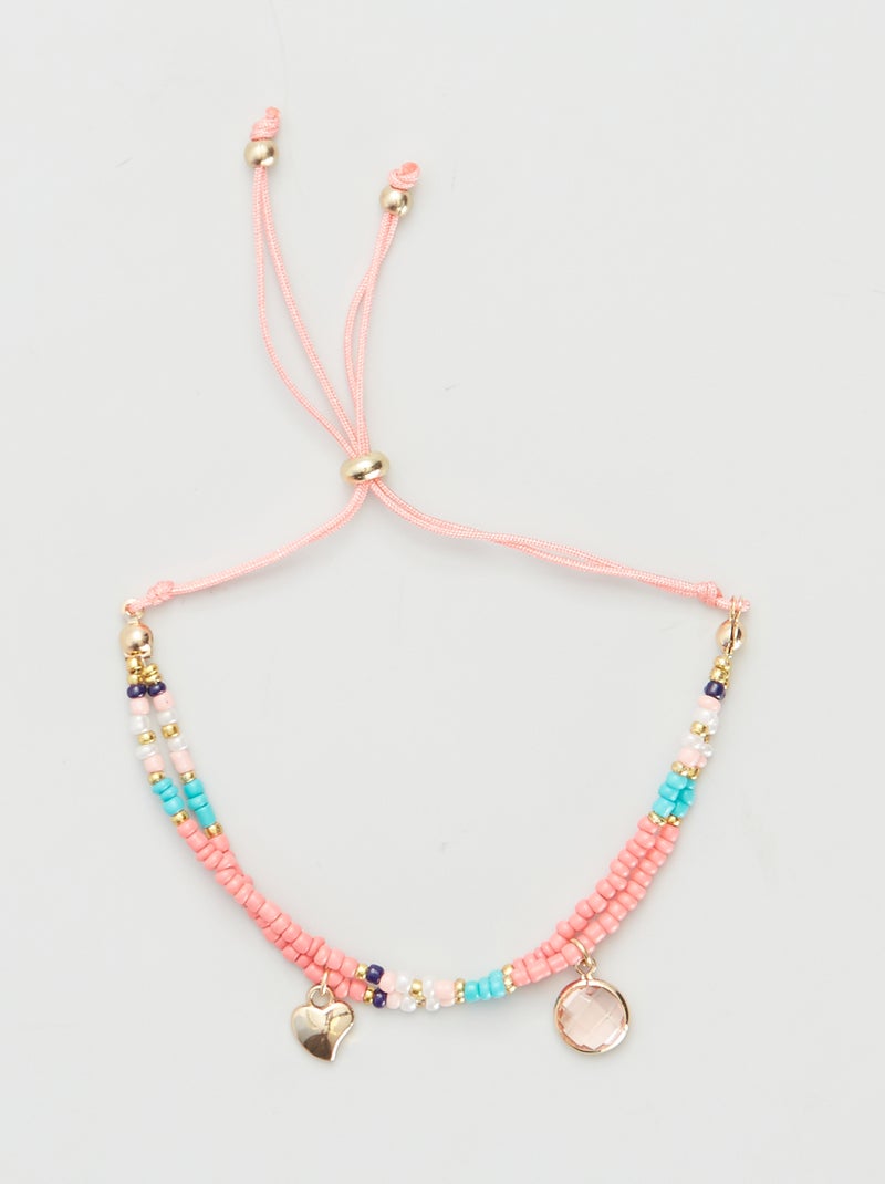 Pulseira com duas voltas ROSA - Kiabi