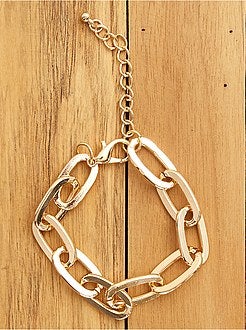 Pulseira com elos grossos - Kiabi