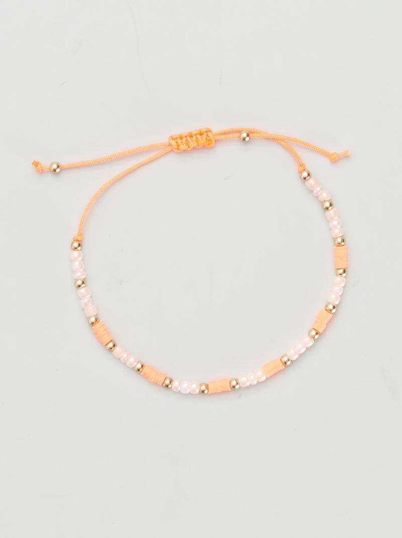 Pulseira deslizante com pérolas BEGE - Kiabi