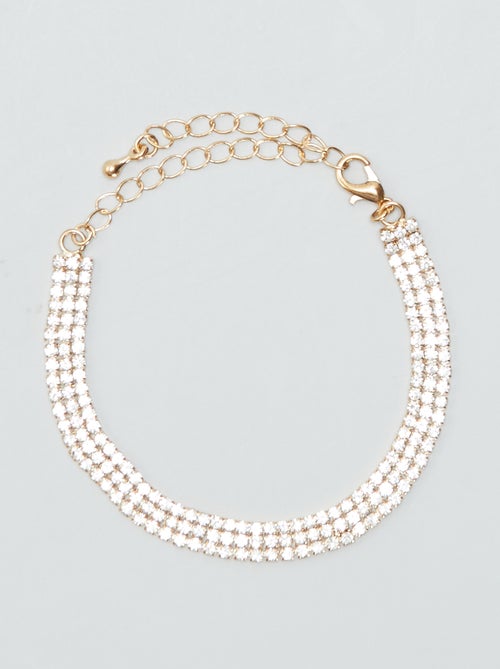 Pulseira lisa com ouropel - Kiabi