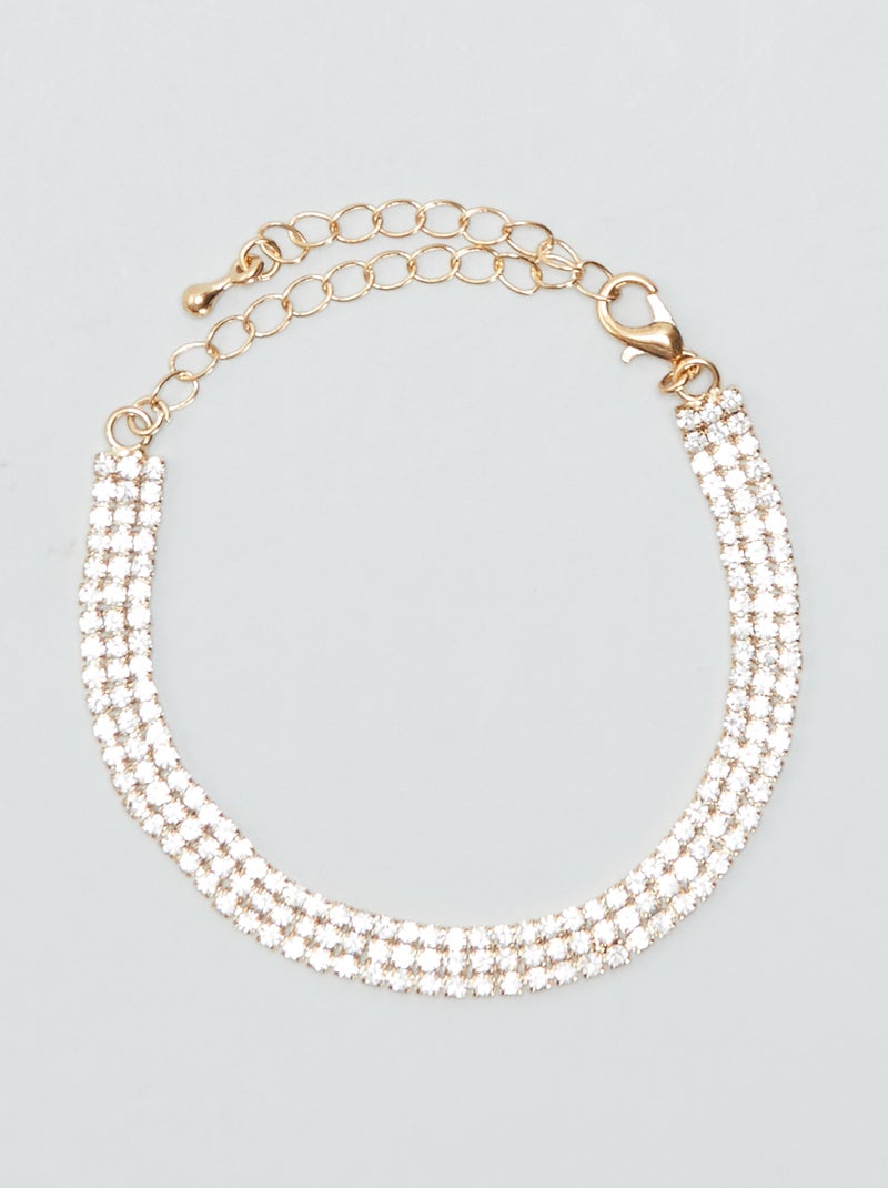 Pulseira lisa com ouropel BEGE - Kiabi