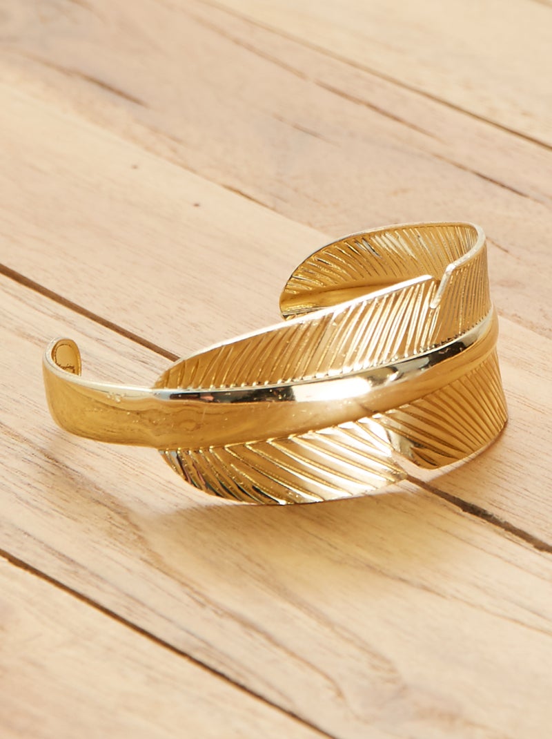 Pulseira tipo 'folha' BEGE - Kiabi