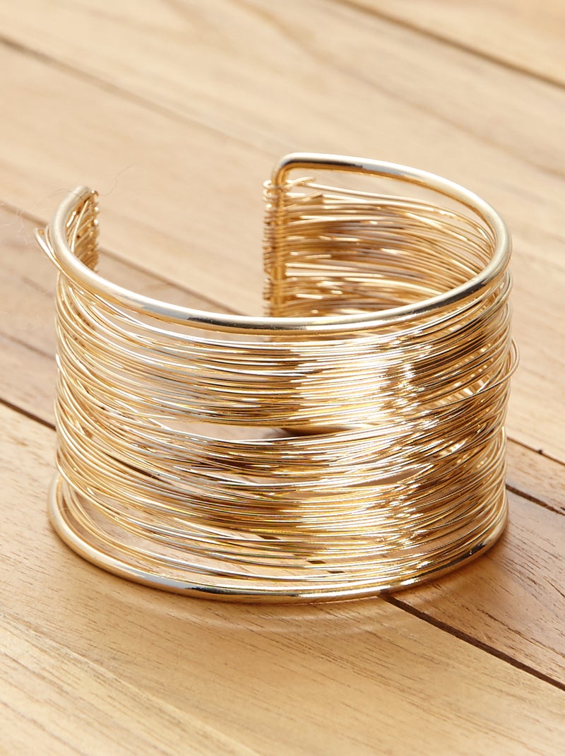 Pulseira tipo punho Dourado - Kiabi