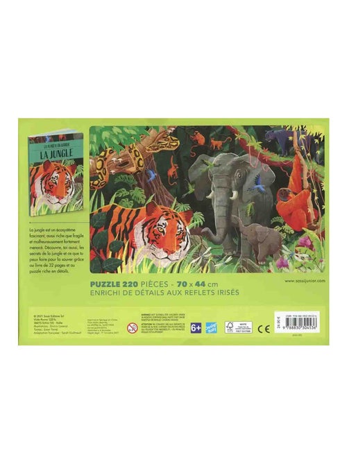 Puzzle e livro infantil a selva | sassi junior - Kiabi Puzzle e livro infantil a selva | sassi junior - Kiabi