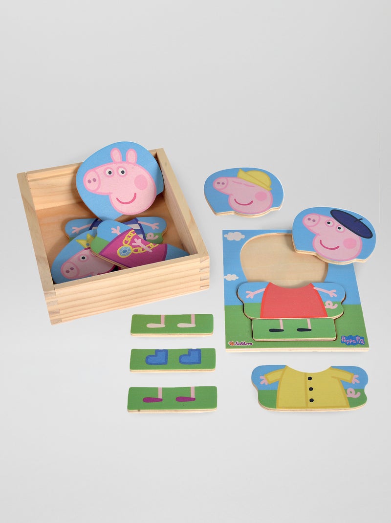 Puzzle 'Porquinha Peppa' em madeira Multicor - Kiabi