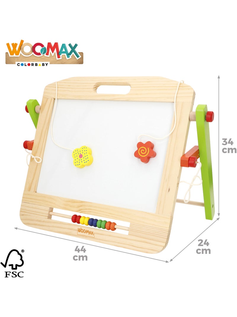 Quadro branco 2 em 1 com acessórios - woomax N/D - Kiabi