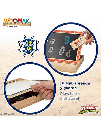 Quadro de Desenho Infantil 2 em 1 Spiderman e sua Super Equipe WOOMAX