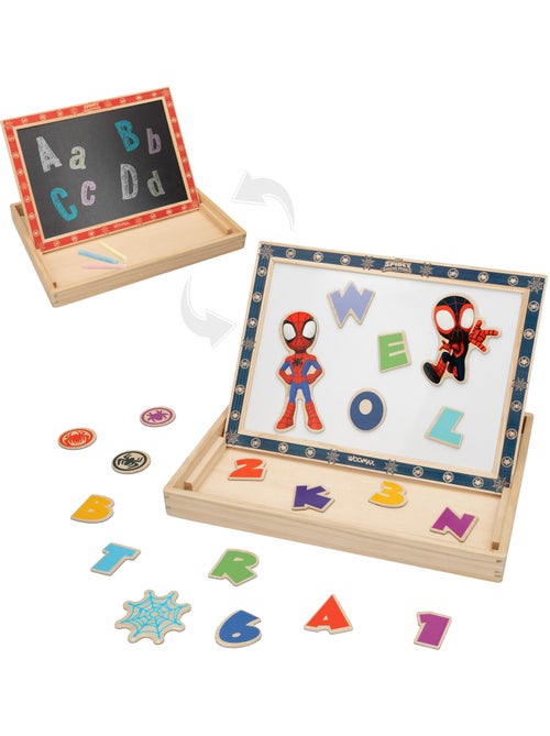 Quadro de Desenho Infantil 2 em 1 Spiderman e sua Super Equipe WOOMAX - Kiabi