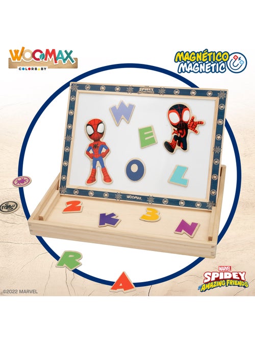 Quadro de Desenho Infantil 2 em 1 Spiderman e sua Super Equipe WOOMAX - Kiabi