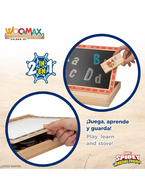 Quadro de Desenho Infantil 2 em 1 Spiderman e sua Super Equipe WOOMAX - Kiabi