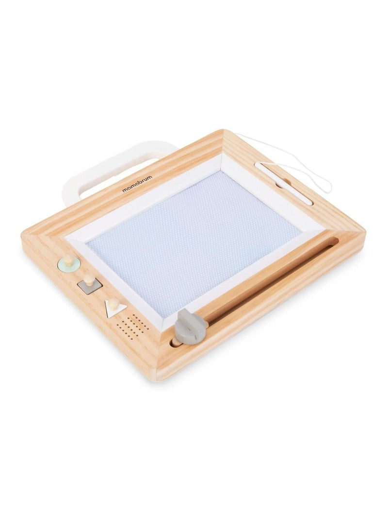 Quadro mágico de madeira com ímanes e carimbos – brinquedo criativo para crianças N/D - Kiabi