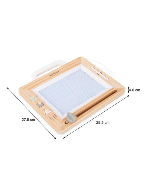 Quadro mágico de madeira com ímanes e carimbos – brinquedo criativo para crianças - Kiabi