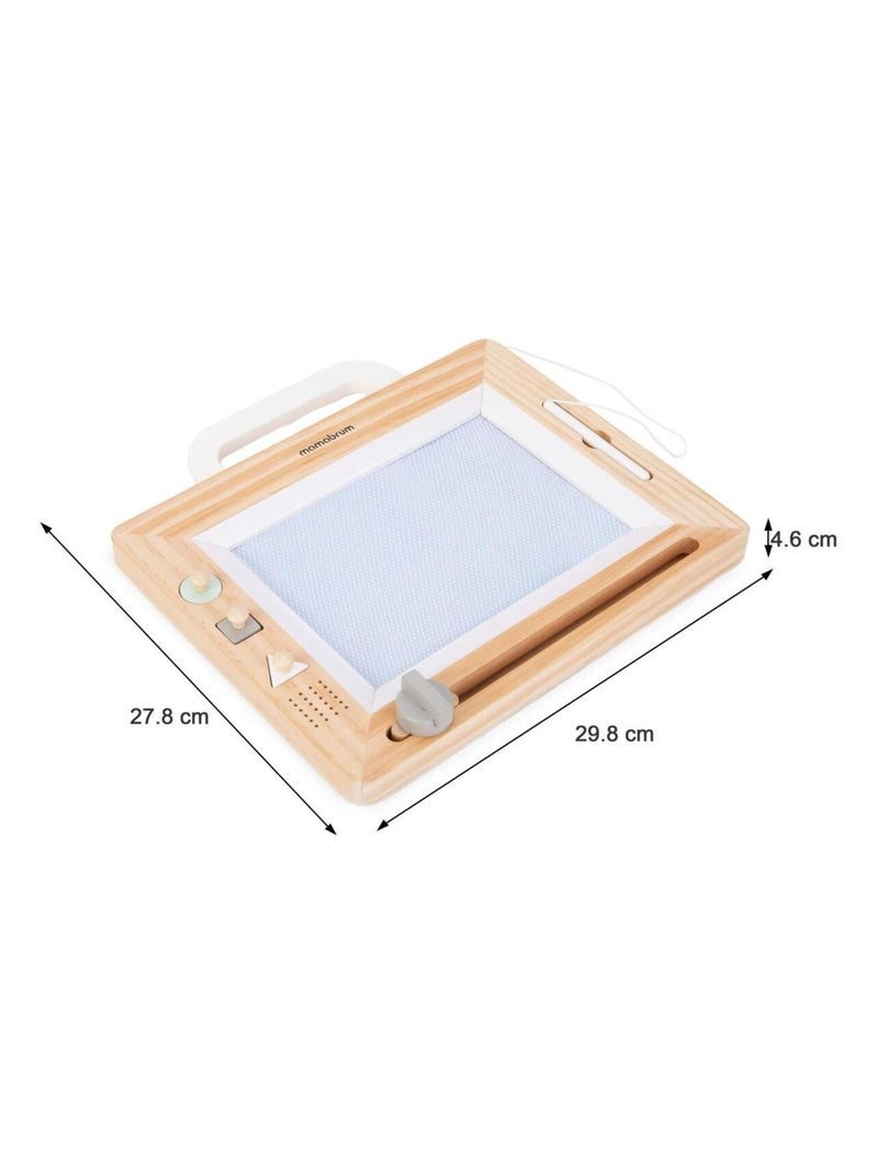 Quadro mágico de madeira com ímanes e carimbos – brinquedo criativo para crianças N/D - Kiabi